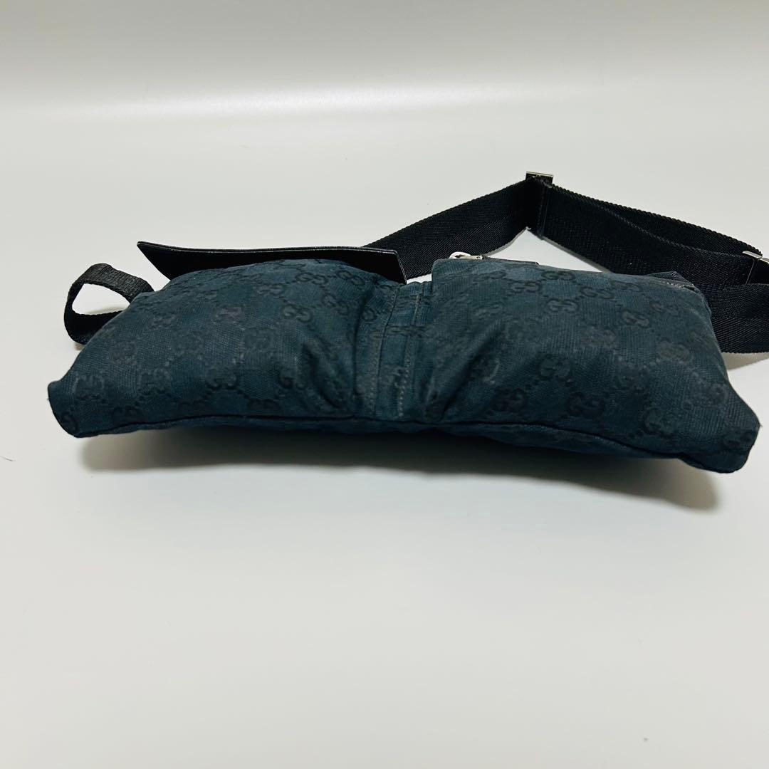 GUCCIグッチ GGキャンバス レザー ボディバッグ ウエストポーチ