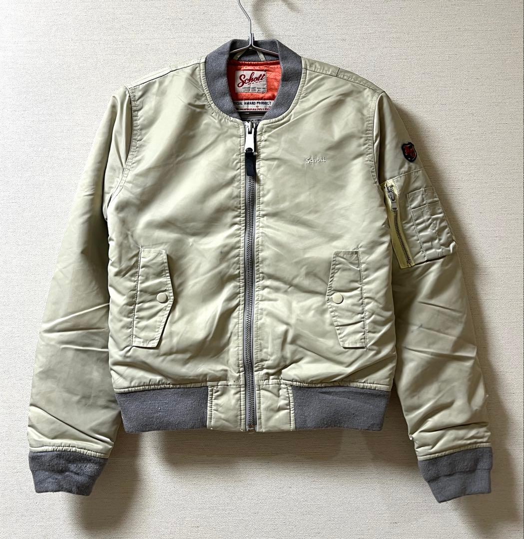 90年代 Schott ショット MA-1 フライトジャケット Sサイズ相当