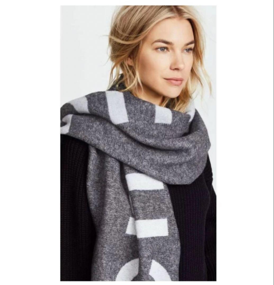 うさ木 アクネ ストゥディオズ Acne Studios ロゴ マフラー