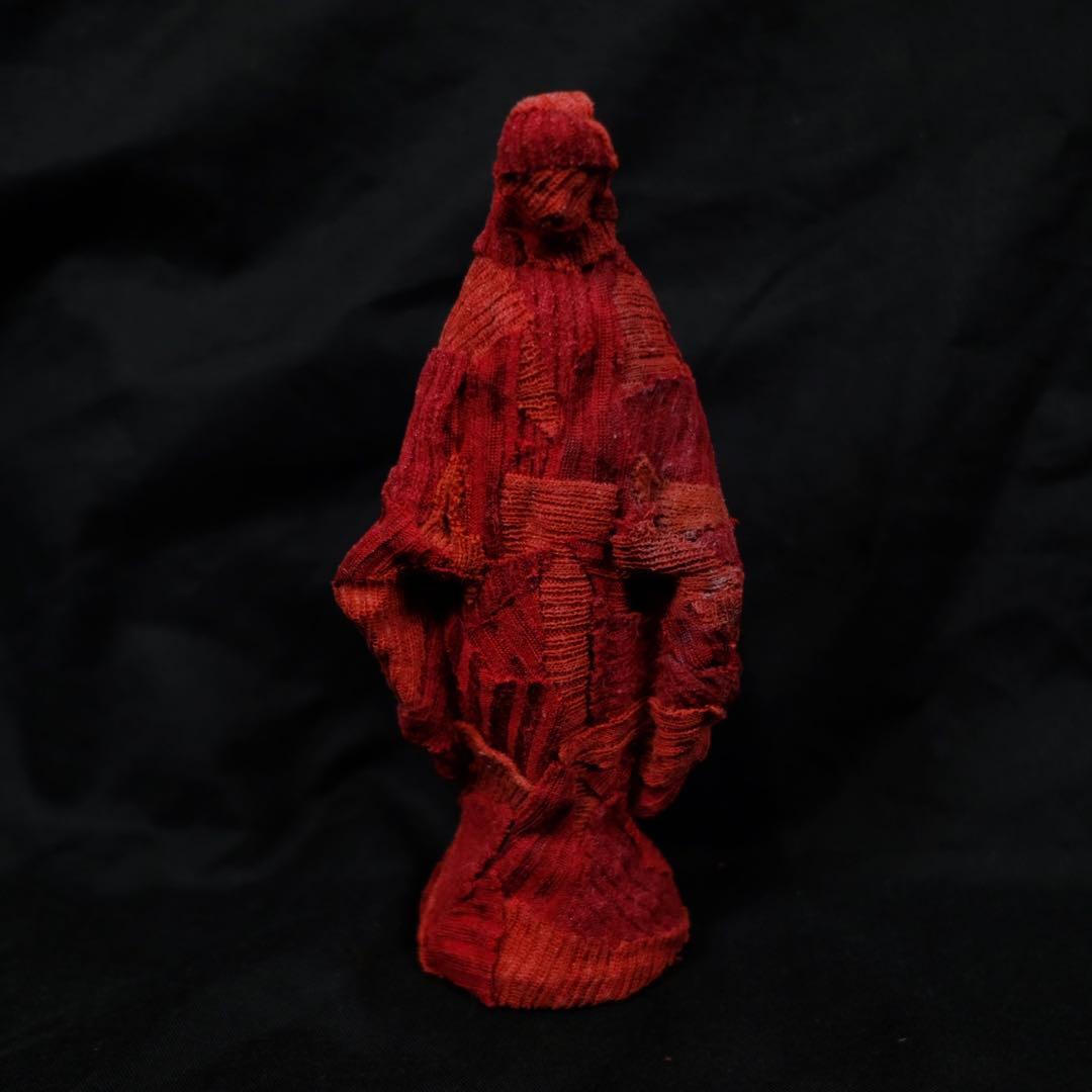 アンティーク　マリア像　パッチワークリメイクオブジェ　キリスト　女像　アート