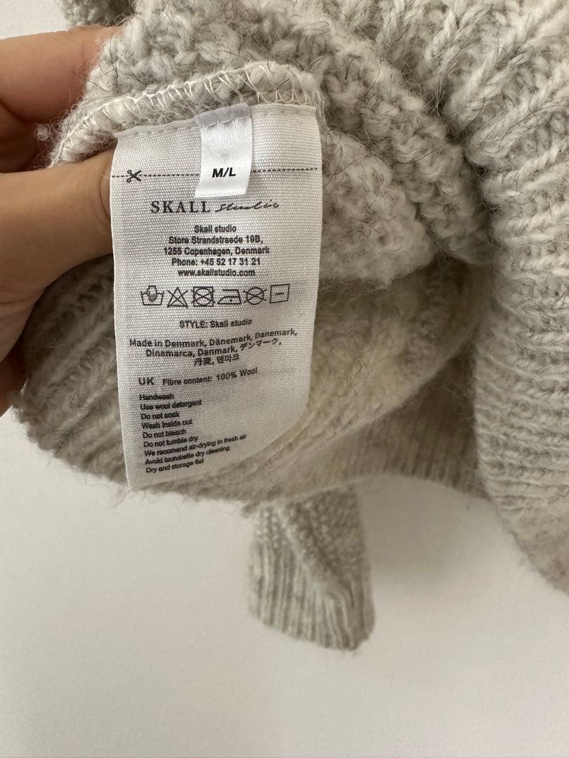 SKALL STUDIO ケーブルニット