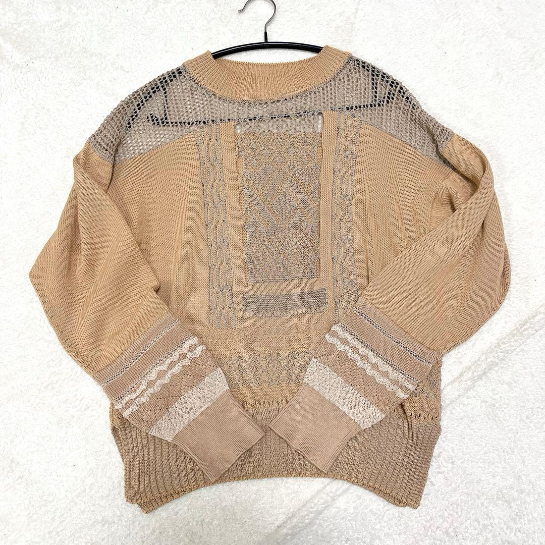 Mame Kurogouchi シアーレース透かし編みニット