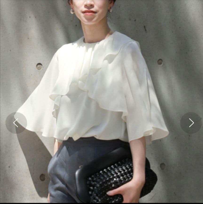 VERMEIL par iena　TAC/E クロスケープブラウス