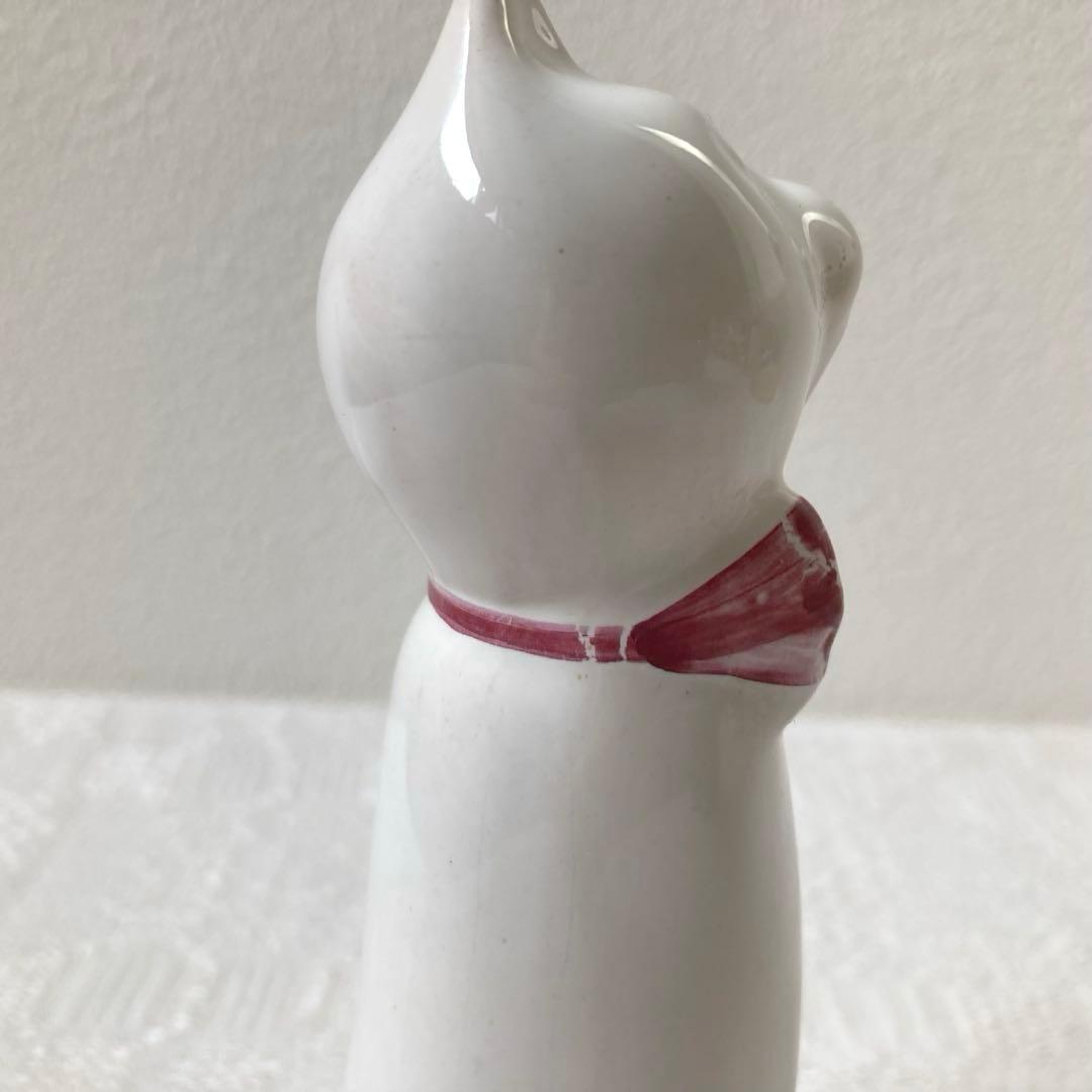 北欧ヴィンテージ　希少　ガブリエル　Gabriel　おすわり猫さんの陶製オブジェ