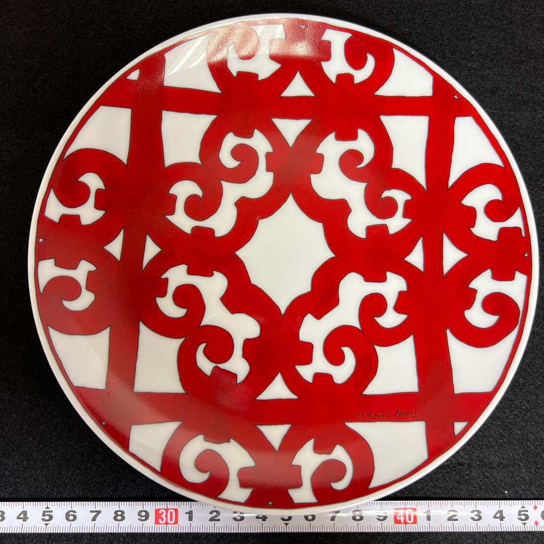 エルメス　ガダルギヴィール　中プレートB 直径21.2㎝　東里8-0116☆1F