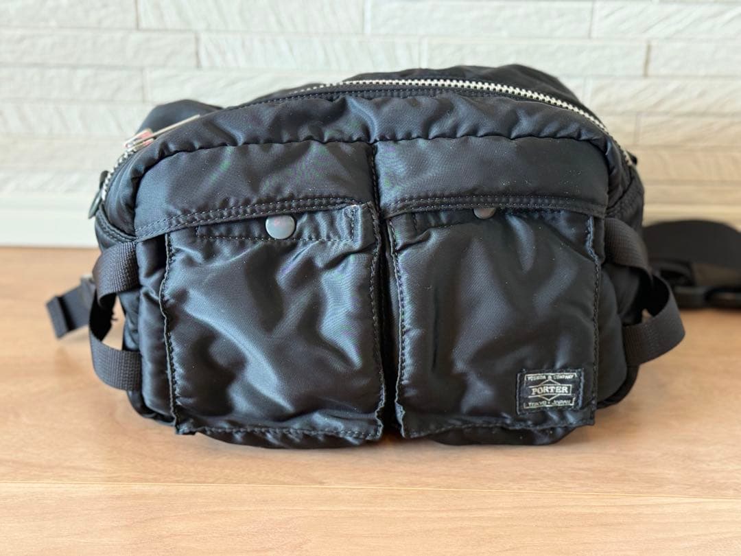 PORTER ポーター タンカー ウエストバッグ ボディバッグ　ブラック