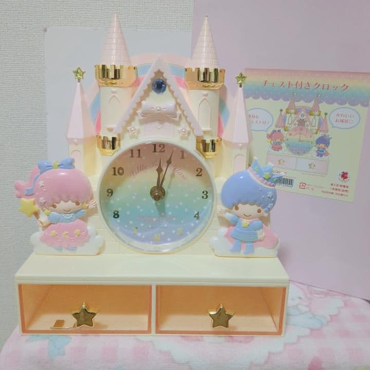 サンリオ　キキララ　チェスト付き　クロック　時計　2017年
