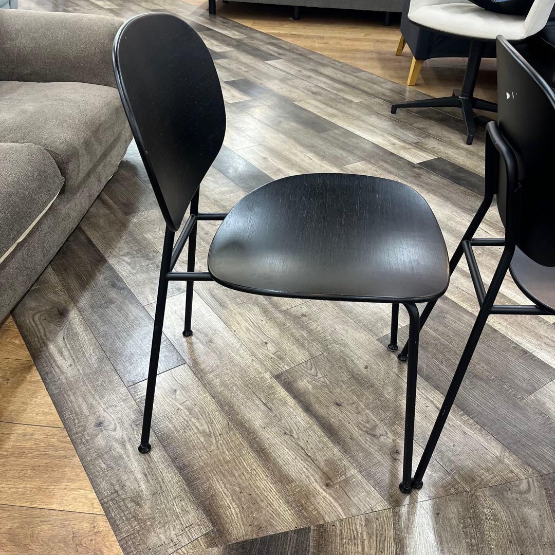 ①ASPLUND トンディーナ　ダイニングチェア　ブラック　イタリア製　2脚