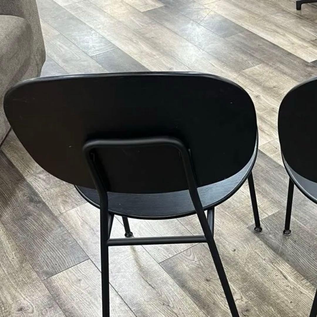 ①ASPLUND トンディーナ　ダイニングチェア　ブラック　イタリア製　2脚