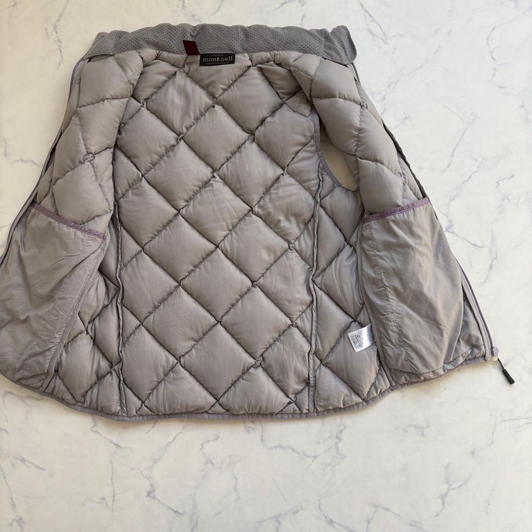 極美品 モンベル 秋冬 800フィルパワー ライトアルパインダウンベスト L