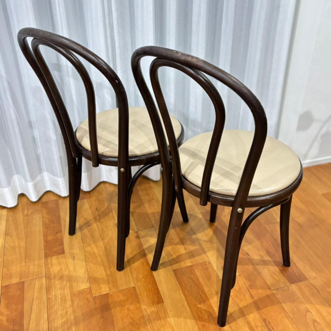 【希少チェコ製✨】ベントウッドチェア 2脚セット 曲げ木 名作デザイン
