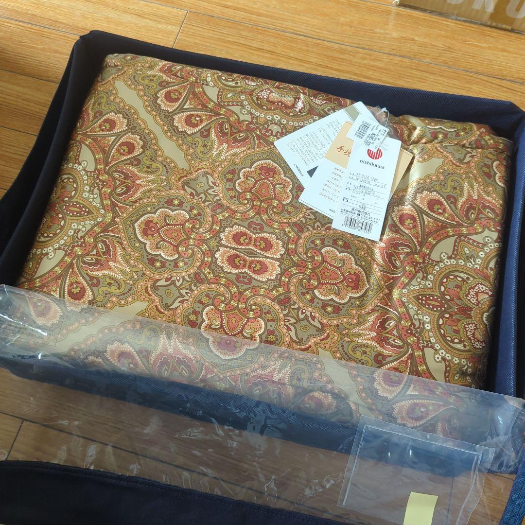 【新品】手挽き真綿掛けふとん　シングルサイズ