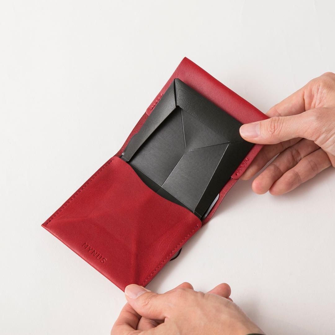 【MYNUS /FLIP UP WALLET plus】ミニマリスト　小銭　財布