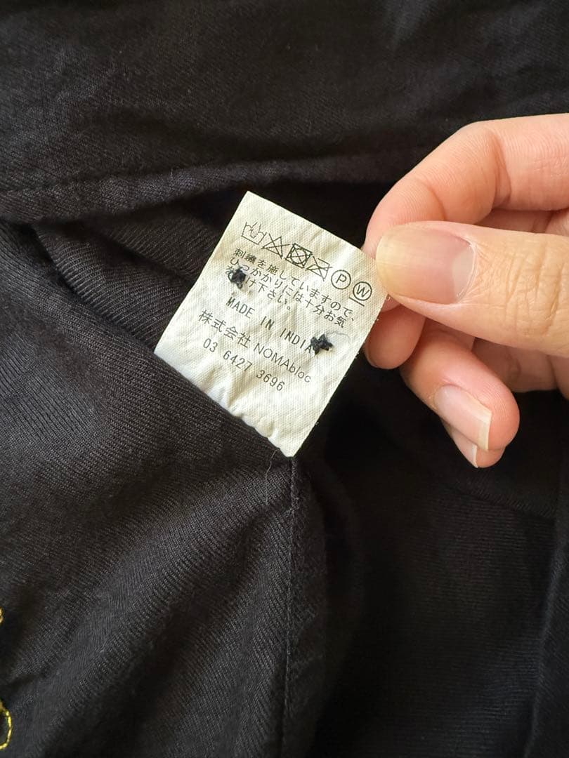 トップス NOMA t.d. Floral Hand Embroidery Shirt