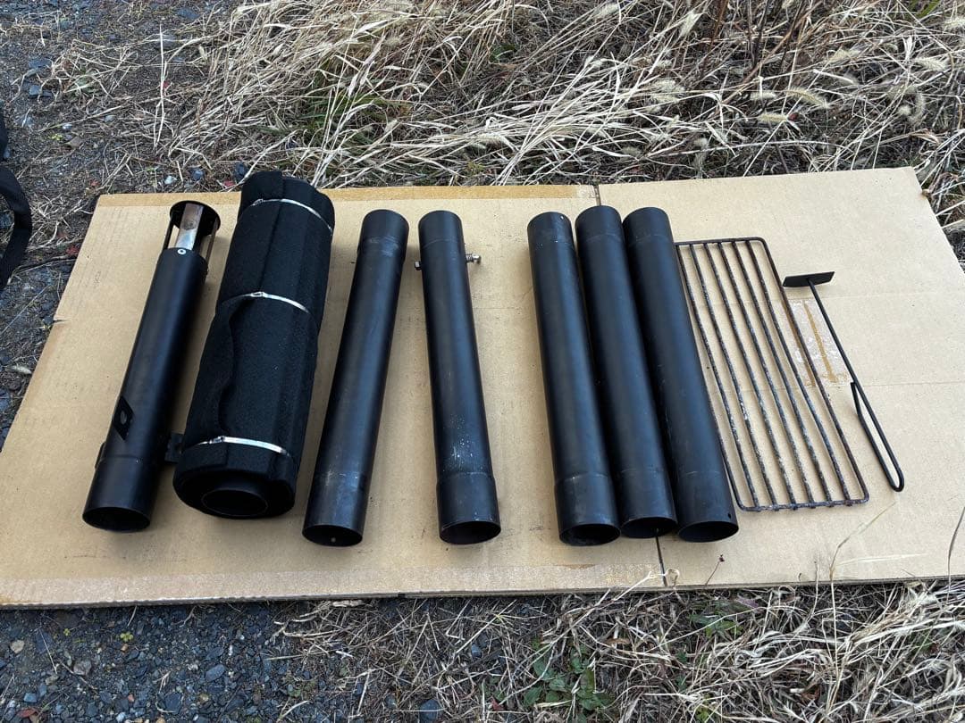 BUNDOK BD-501 薪 ストーブ (延長煙突2本煙突ガード、収納袋付)