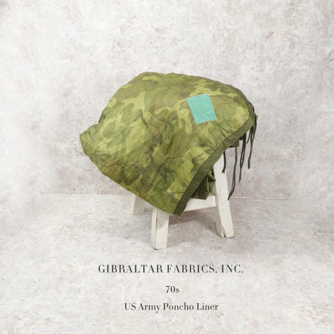 70s US Army ポンチョライナー カモフラ ヴィンテージ 実物 2