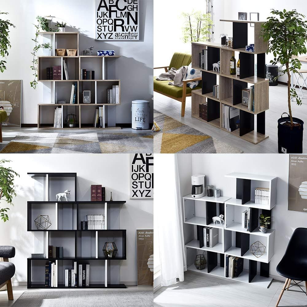 収納 ジグザグ 自由にアレンジできるオープンラック 棚 ラック