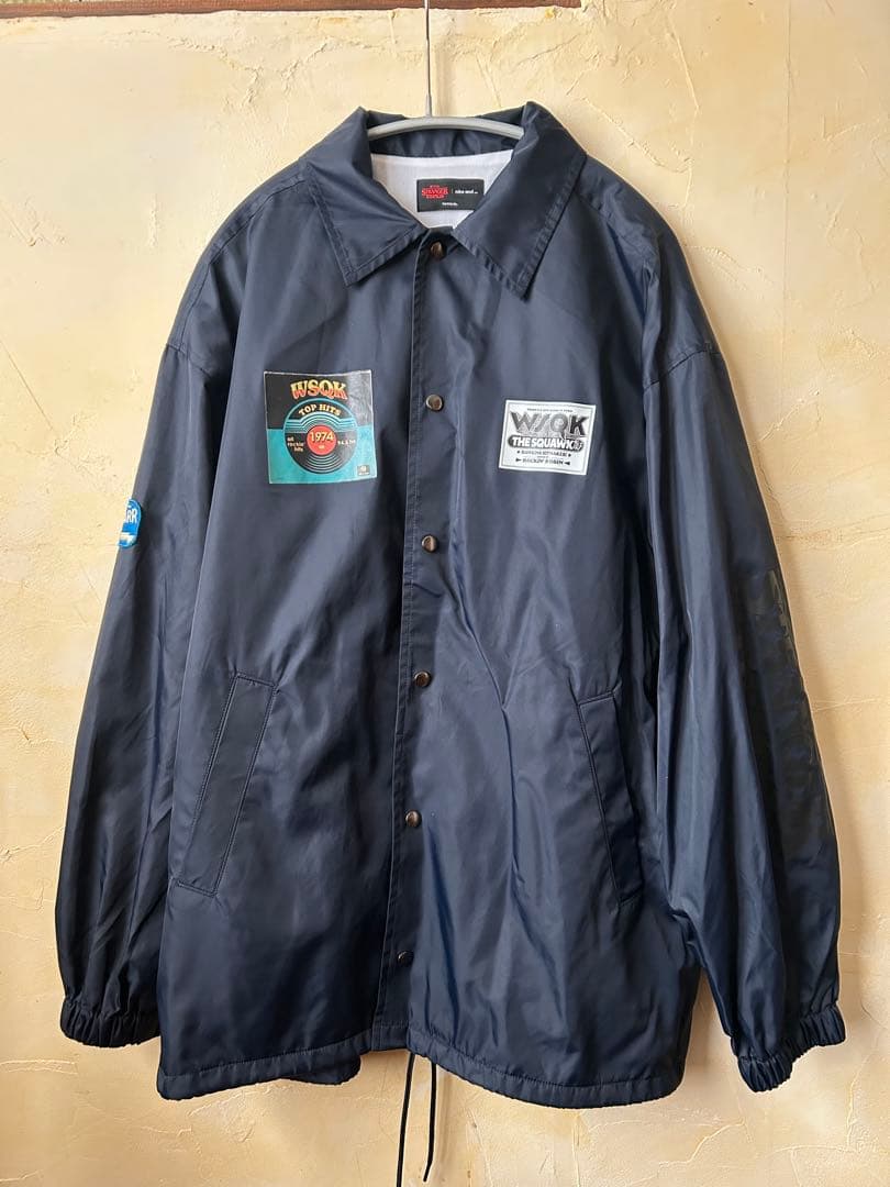 【STRANGER THINGS】ニコアンド コーチジャケット ダークネイビー