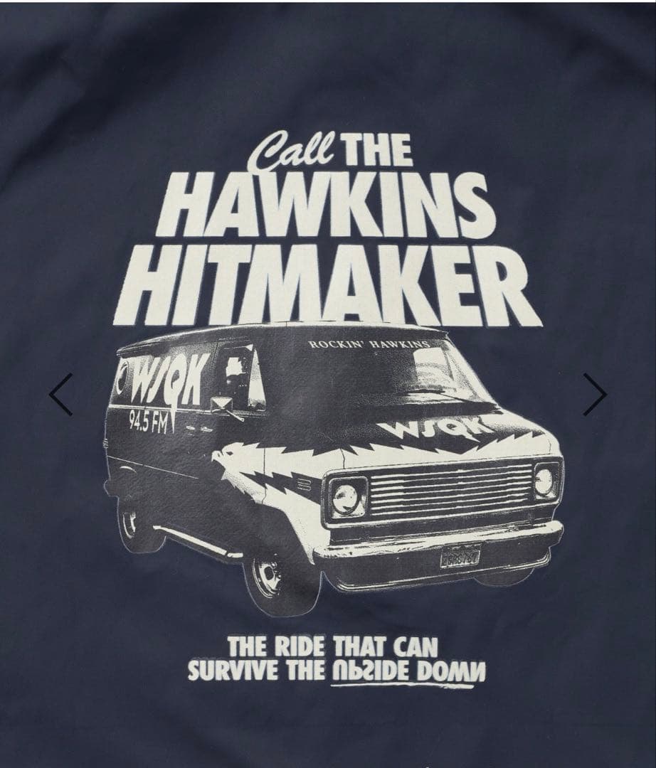 【STRANGER THINGS】ニコアンド コーチジャケット ダークネイビー