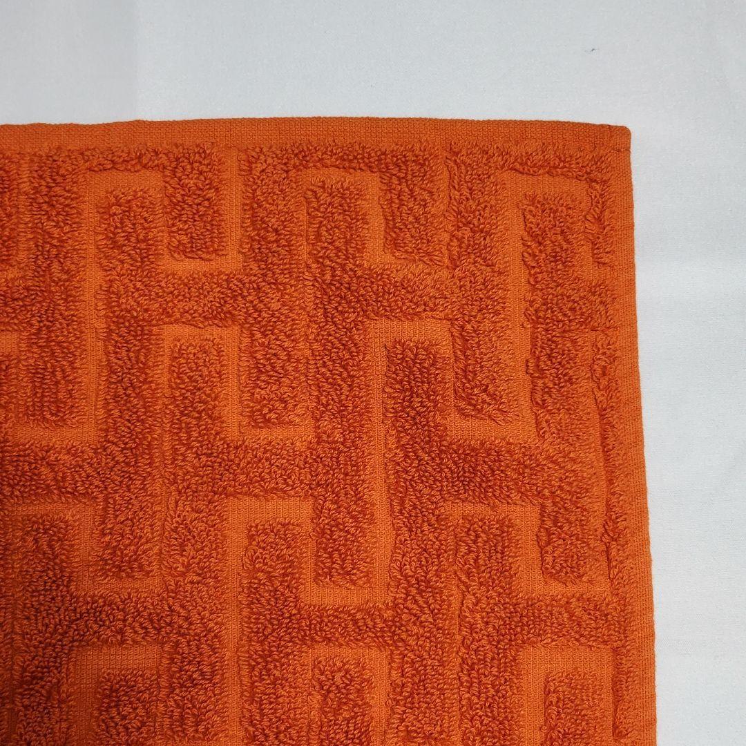 未使用品★HERMES★ タオル バスタオル ステアーズ 綿100％ オレンジ.