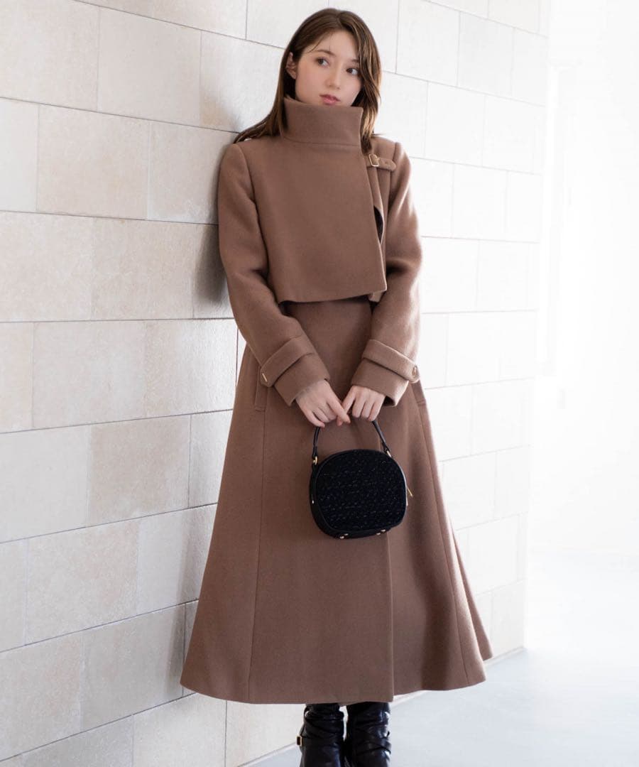 NOELA ２ＷＡＹスタンドカラーウールコート