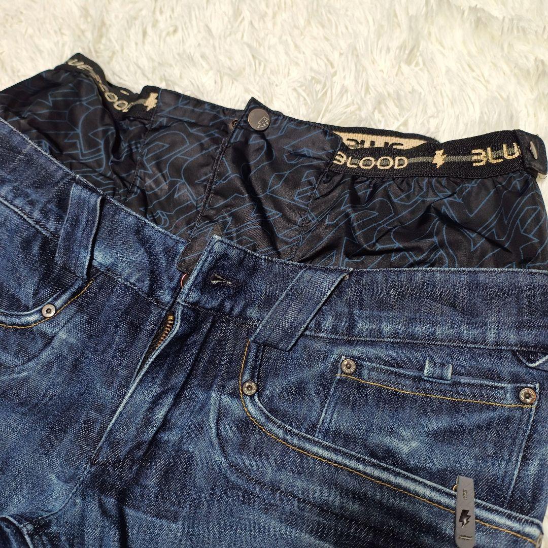 BLUE BLOOD デニムパンツ スノボ