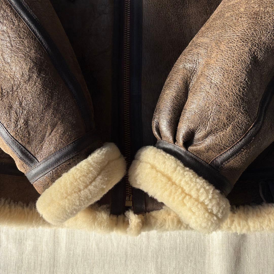 【美品】AVIREX アヴィレックス B-3 ムートン フライトジャケット 42