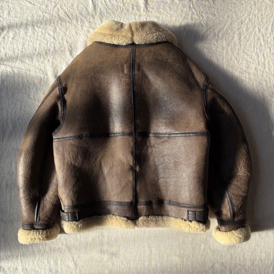 【美品】AVIREX アヴィレックス B-3 ムートン フライトジャケット 42
