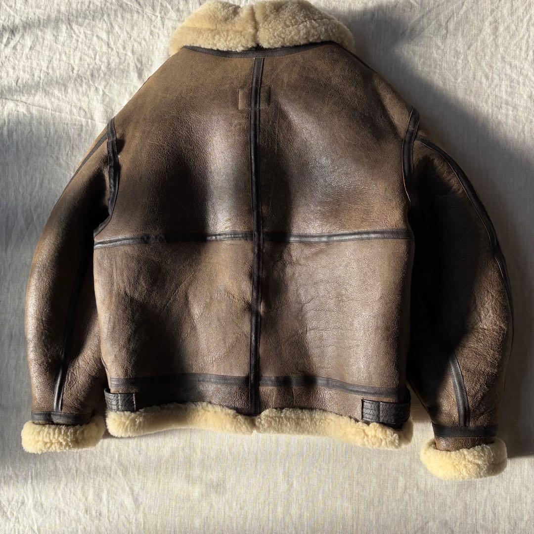 【美品】AVIREX アヴィレックス B-3 ムートン フライトジャケット 42