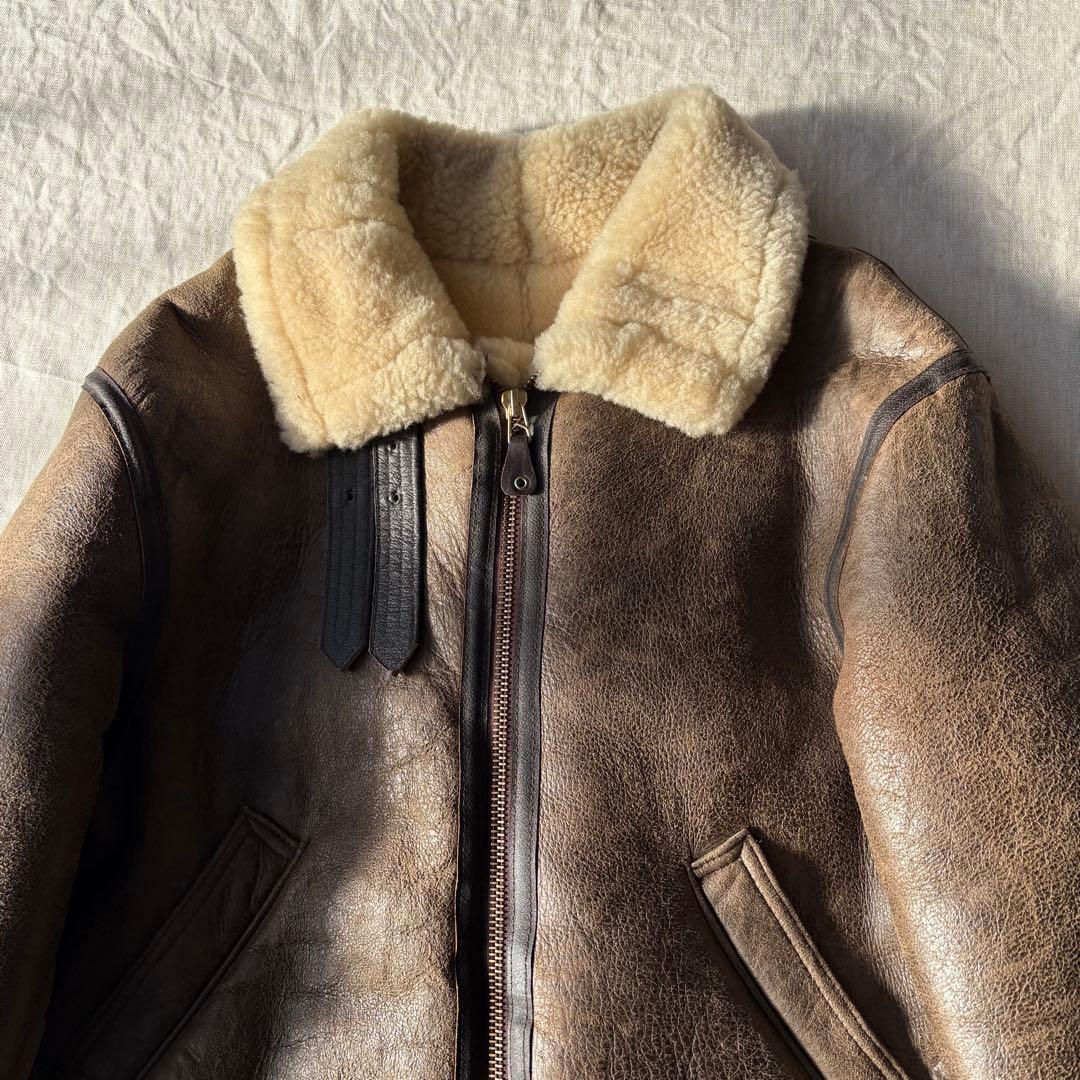 【美品】AVIREX アヴィレックス B-3 ムートン フライトジャケット 42