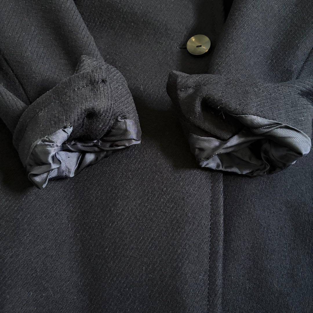【美品！特価！】MaxMara 銀タグ チェスターコート 比翼 ダブル 濃紺