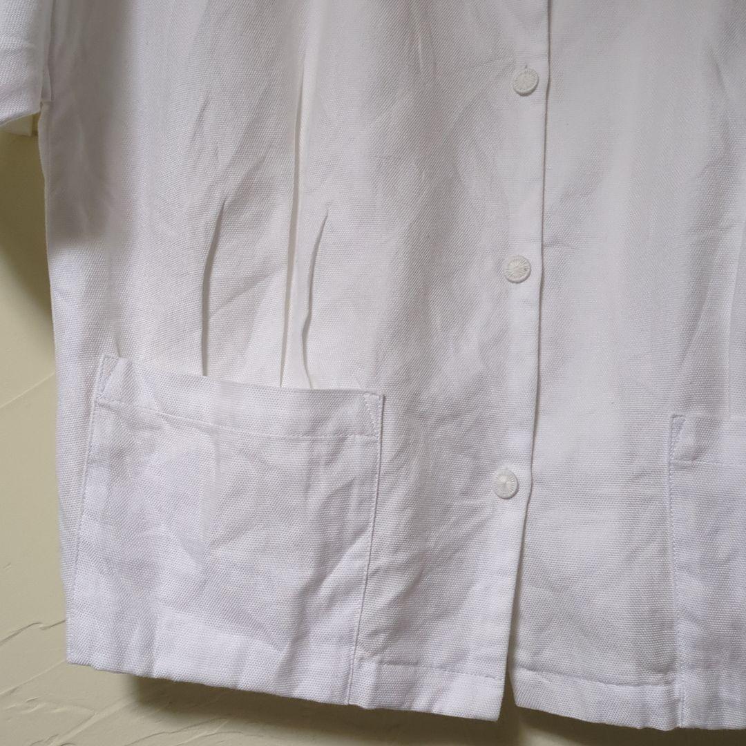 ミナペルホネン　襟付き半袖ブラウス