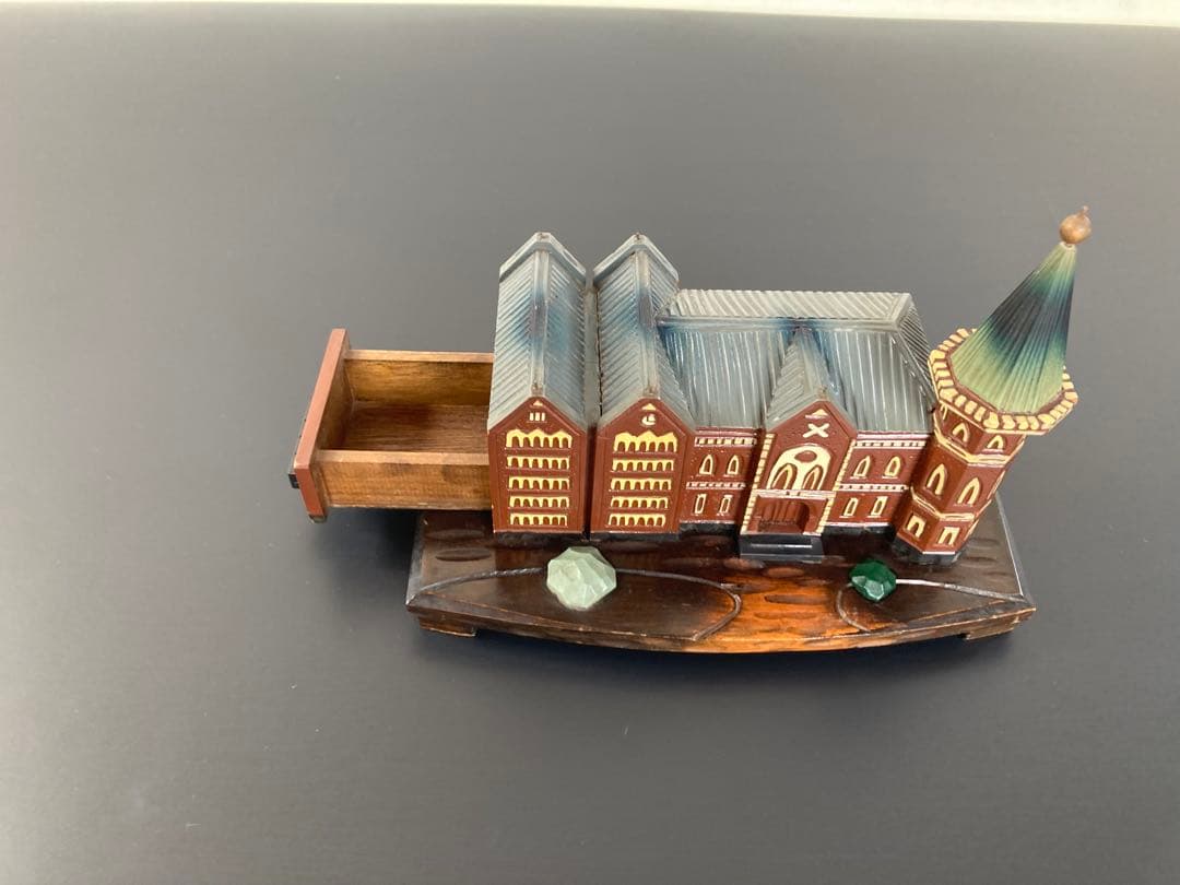 慶応大学　卒業記念品　オルゴール　アンティーク