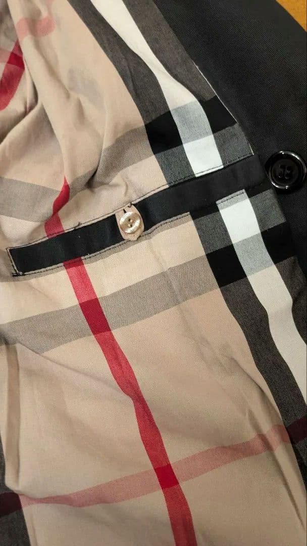 【BURBERRY LONDON】トレンチコート M 黒 ブラック メンズ