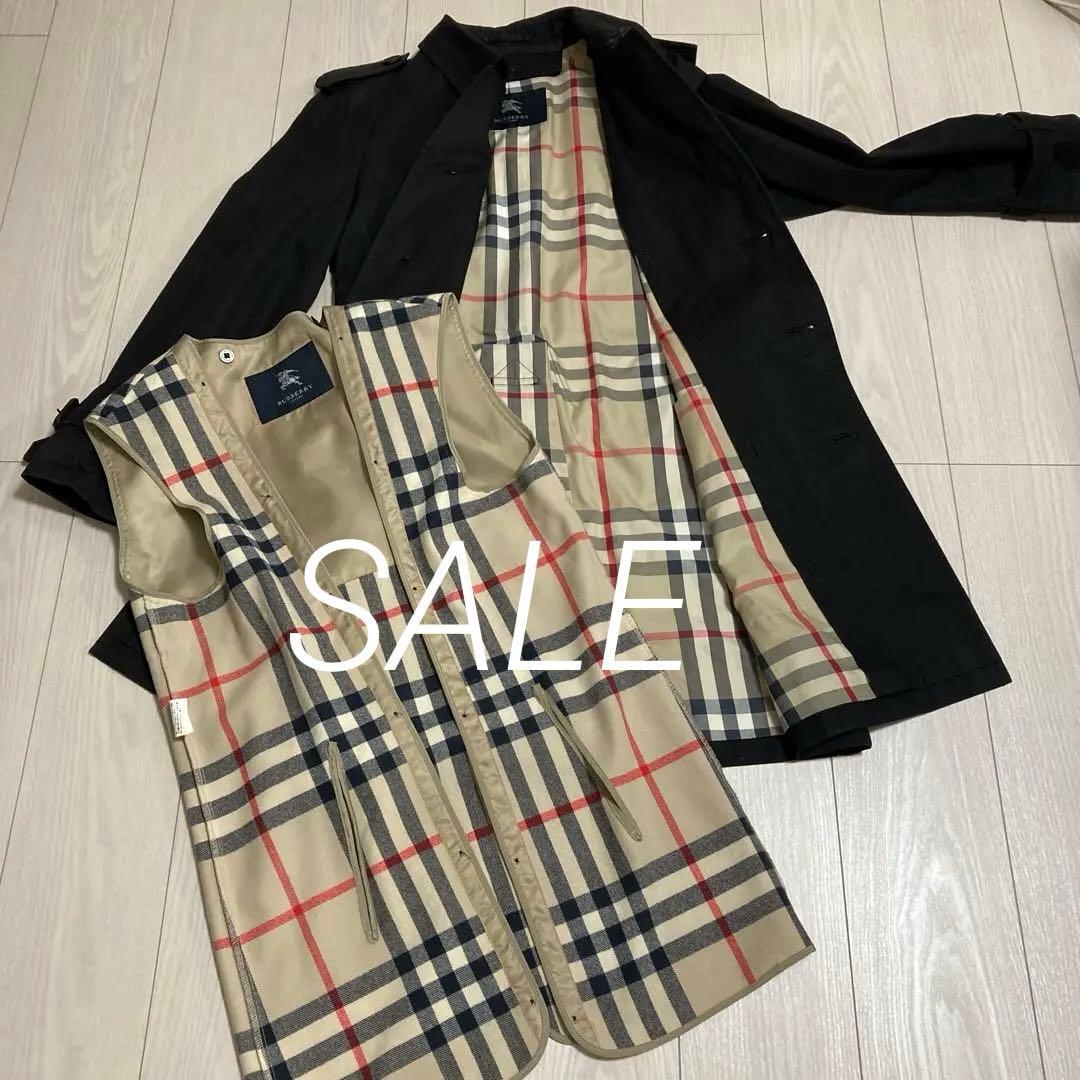 バーバリー　ロンドン ライナー付きトレンチコート ブラック　メンズ　Mサイズ