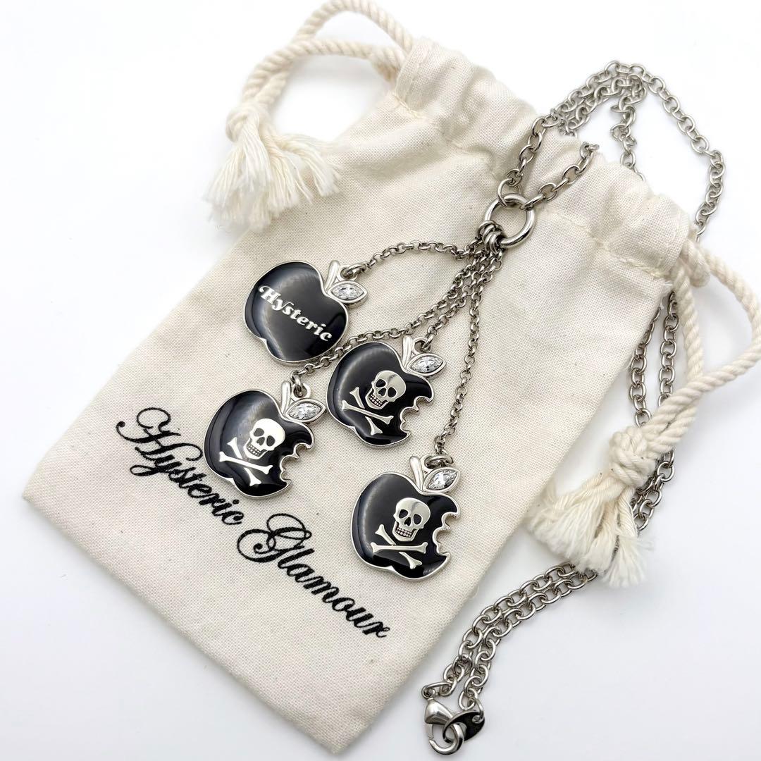 ヒステリックグラマー スカル アップル ネックレス Y2K 希少 美品