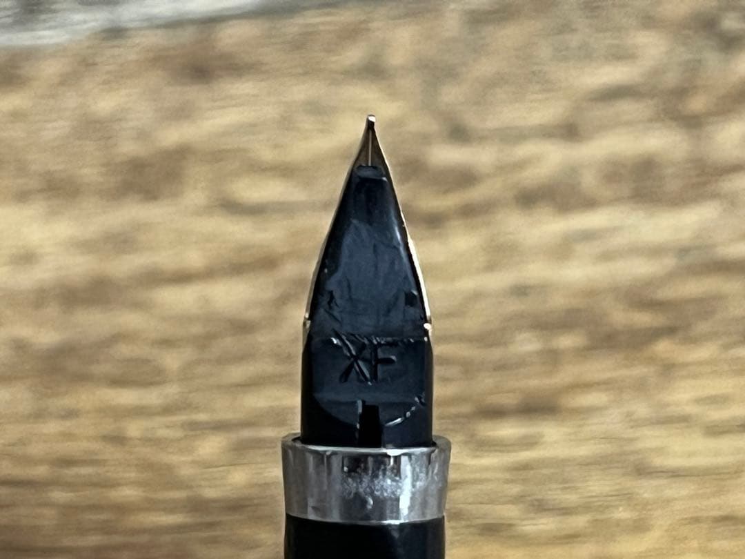 パーカー 75 シズレ スターリングシルバー 天冠フラットトップ XF 万年筆