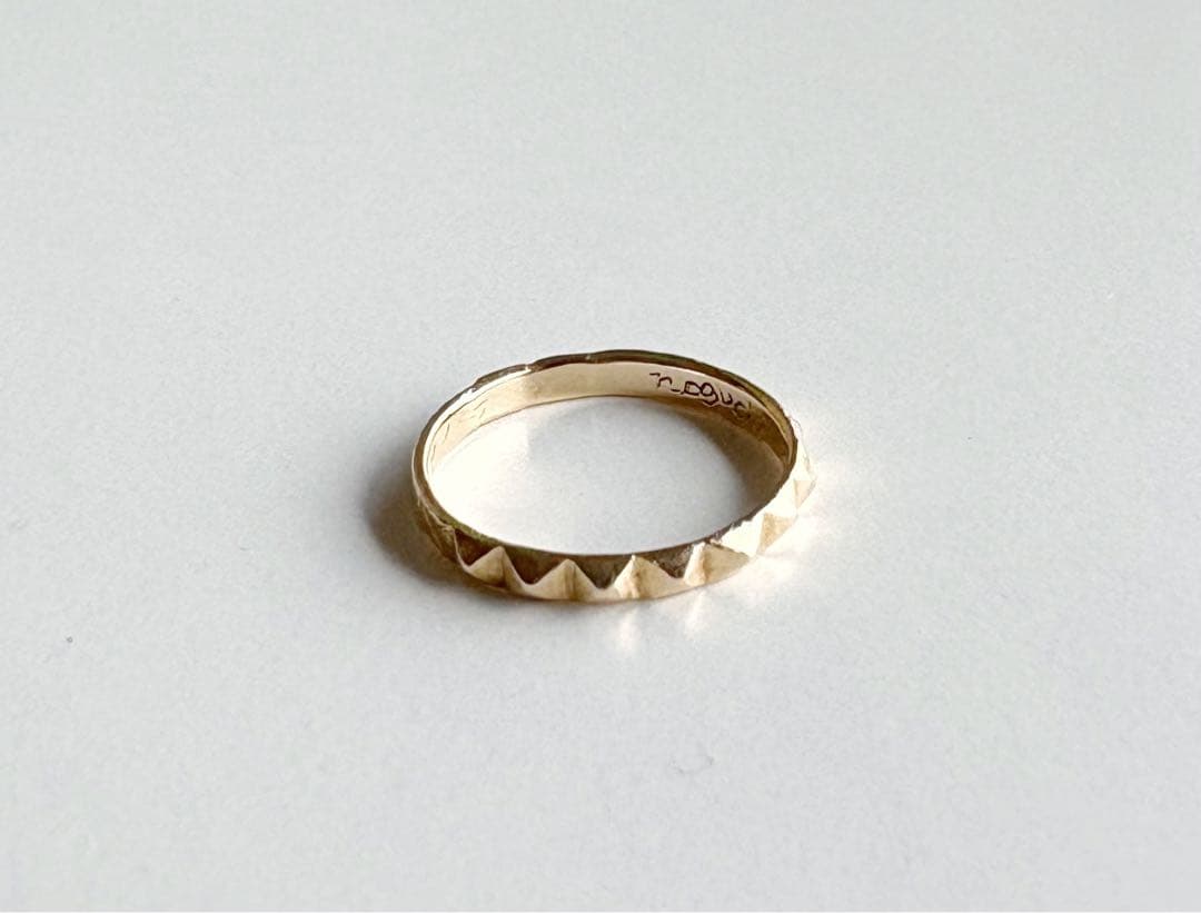 noguchi BIJOUX ノグチビジュー スタッズリング　YG 11号