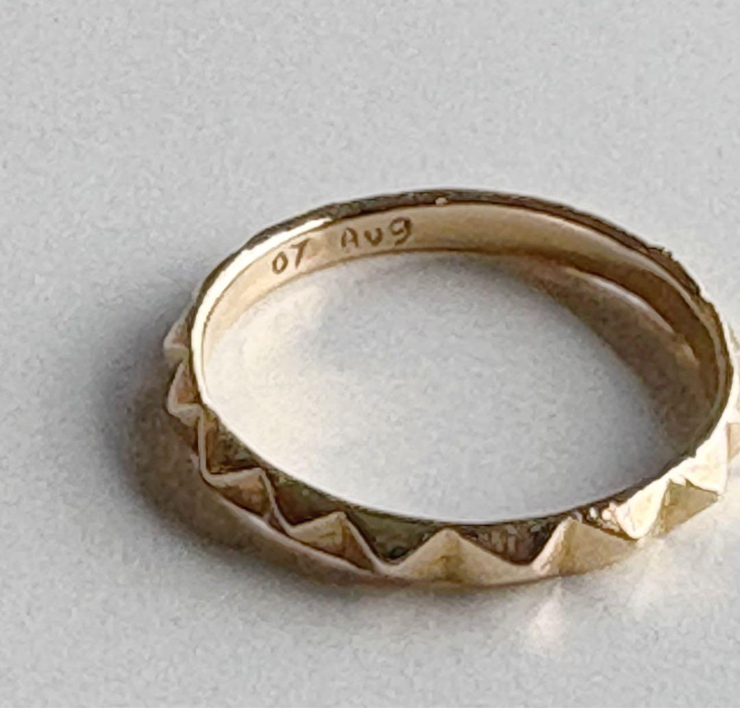 noguchi BIJOUX ノグチビジュー スタッズリング　YG 11号