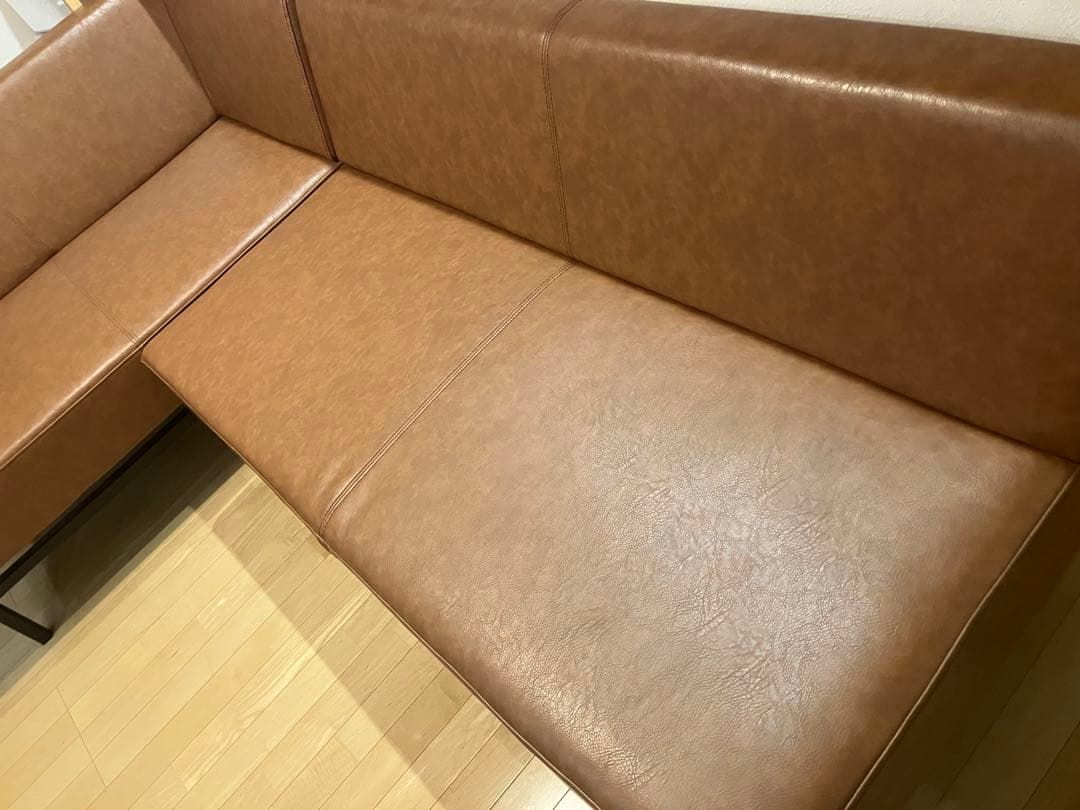 関家具　クラッシュゲート　ダイニングソファ　ソファ　L字ソフア