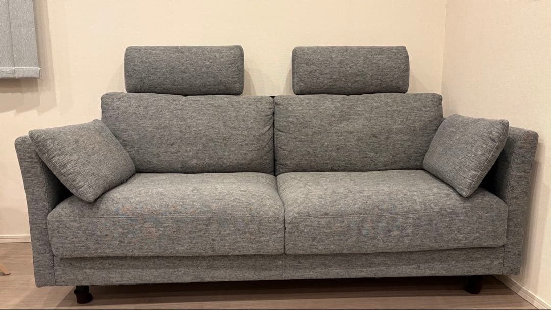 値下げしました【8万円相当】ニトリ　Nシールド3人用ソファー　ダークグレー