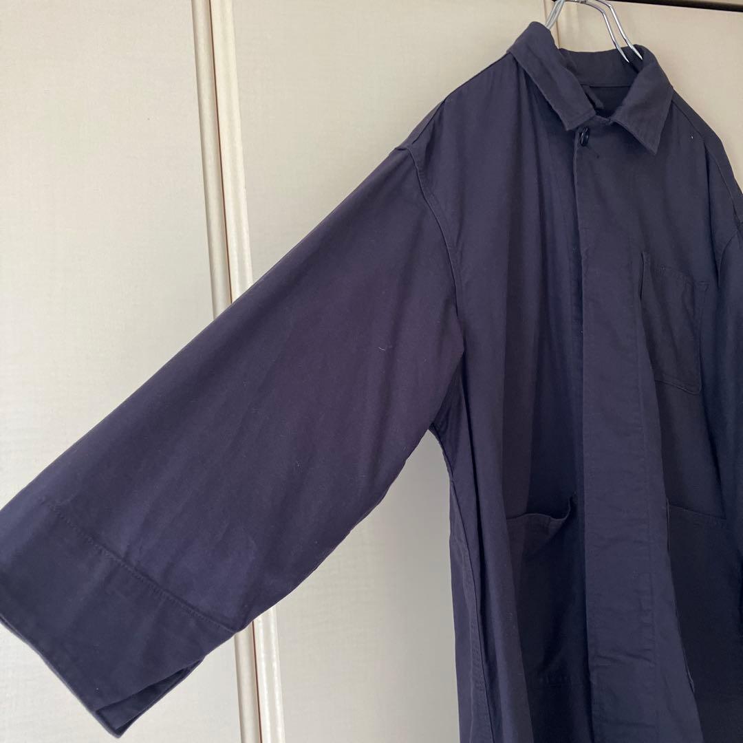 BEAMS BOY コットンツイルワークコート　ネイビー