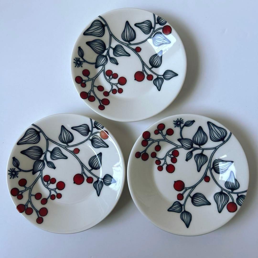 アラビア / ルノ プレート11.5cm フロストベリー 3枚