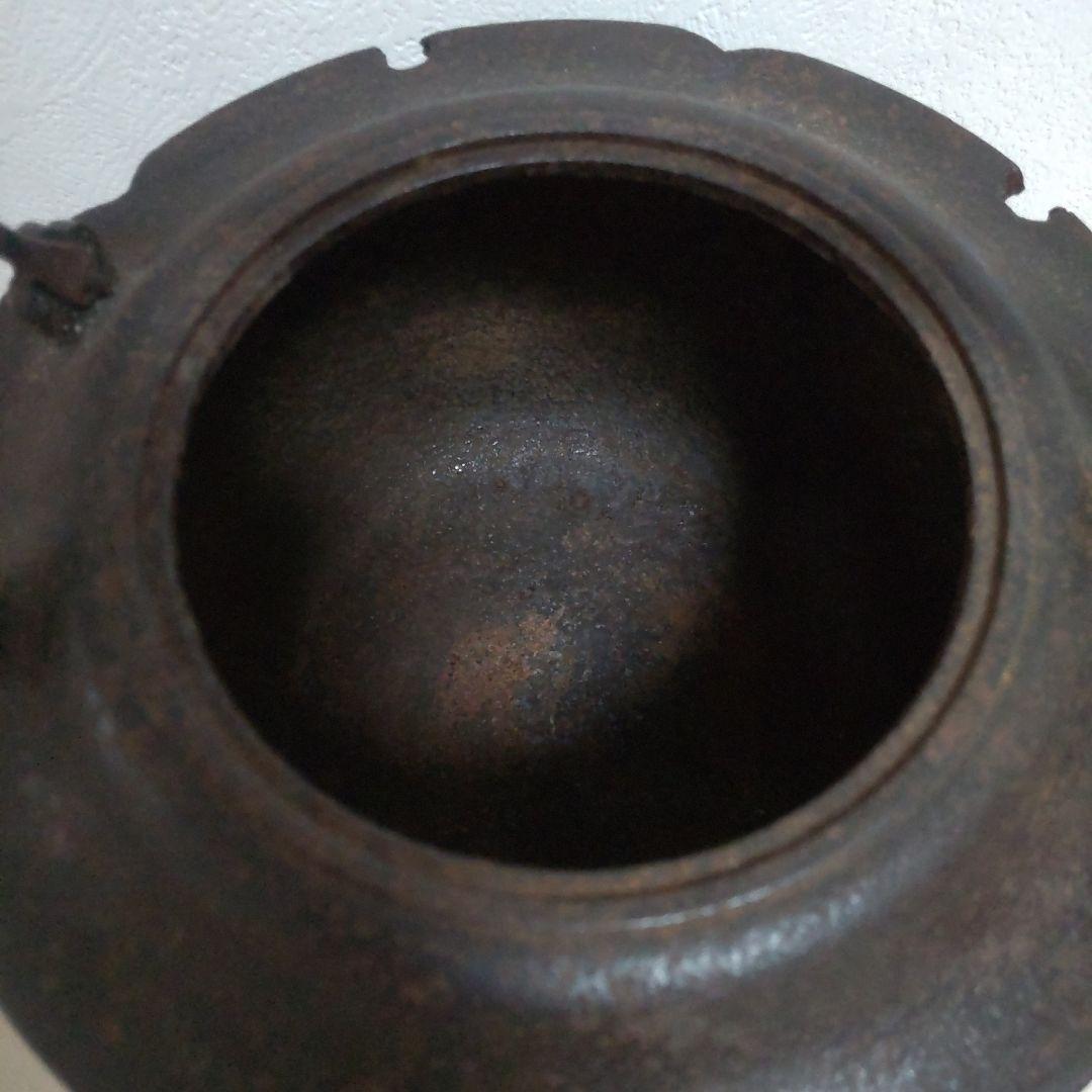 時代物 芦屋釜 蒔絵の蓋 鉄瓶 酒器 飾り物 骨董インテリア