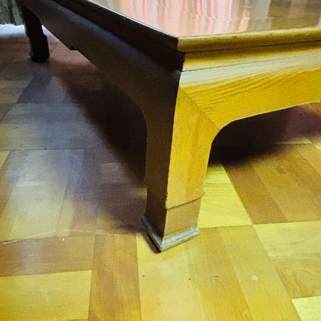 最終お値下げ❣️木製シンプル座卓 天板ひび割れあり