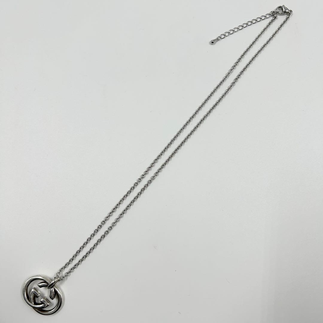 希少✨　グッチ　GUCCI　ネックレス　インターロッキング　シルバー　925