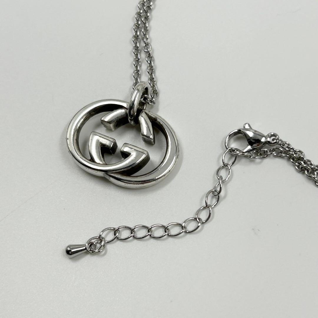 希少✨　グッチ　GUCCI　ネックレス　インターロッキング　シルバー　925