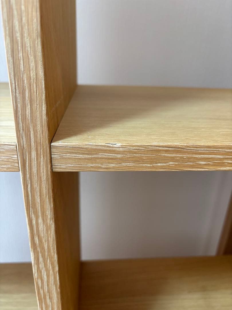 スタッキングシェルフセット・３段×２列・オーク材