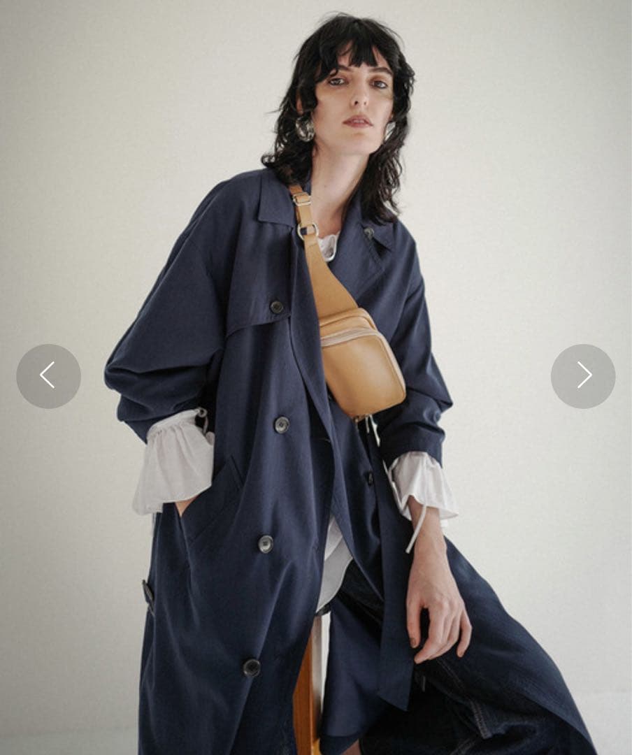 【CLANE】BACK FRILL TRENCH COAT