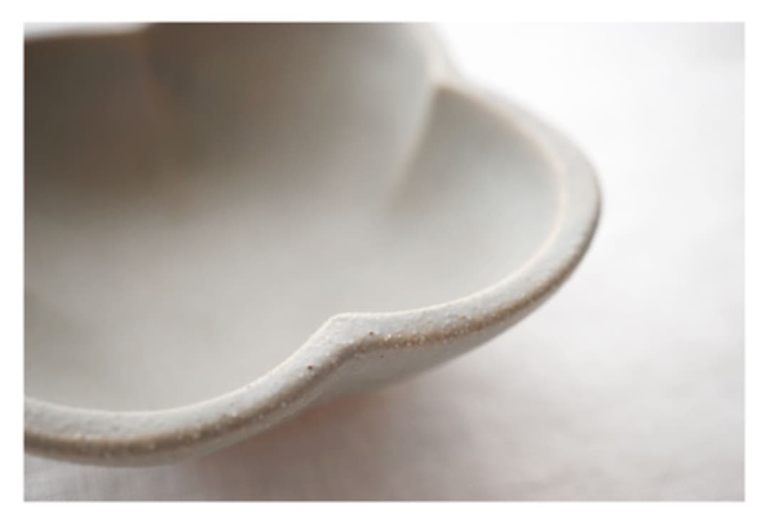 未使用　よしざわ窯　花豆鉢　小鉢　グレー　4客 セット